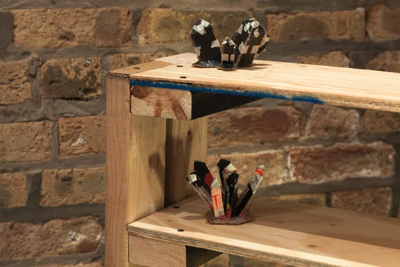 Corkey Sinks, The chair , 2012. Mixed media 42 x 42 x 40 inches