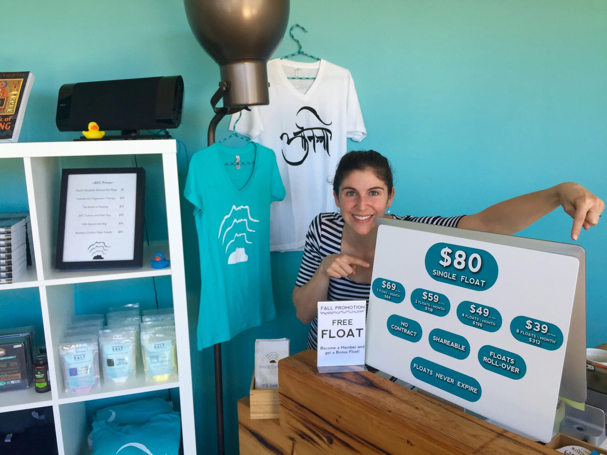We finally have float pricing signage at Float Club!