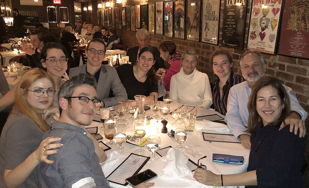 December 29, 2018 with the brood at Joe Allen’s