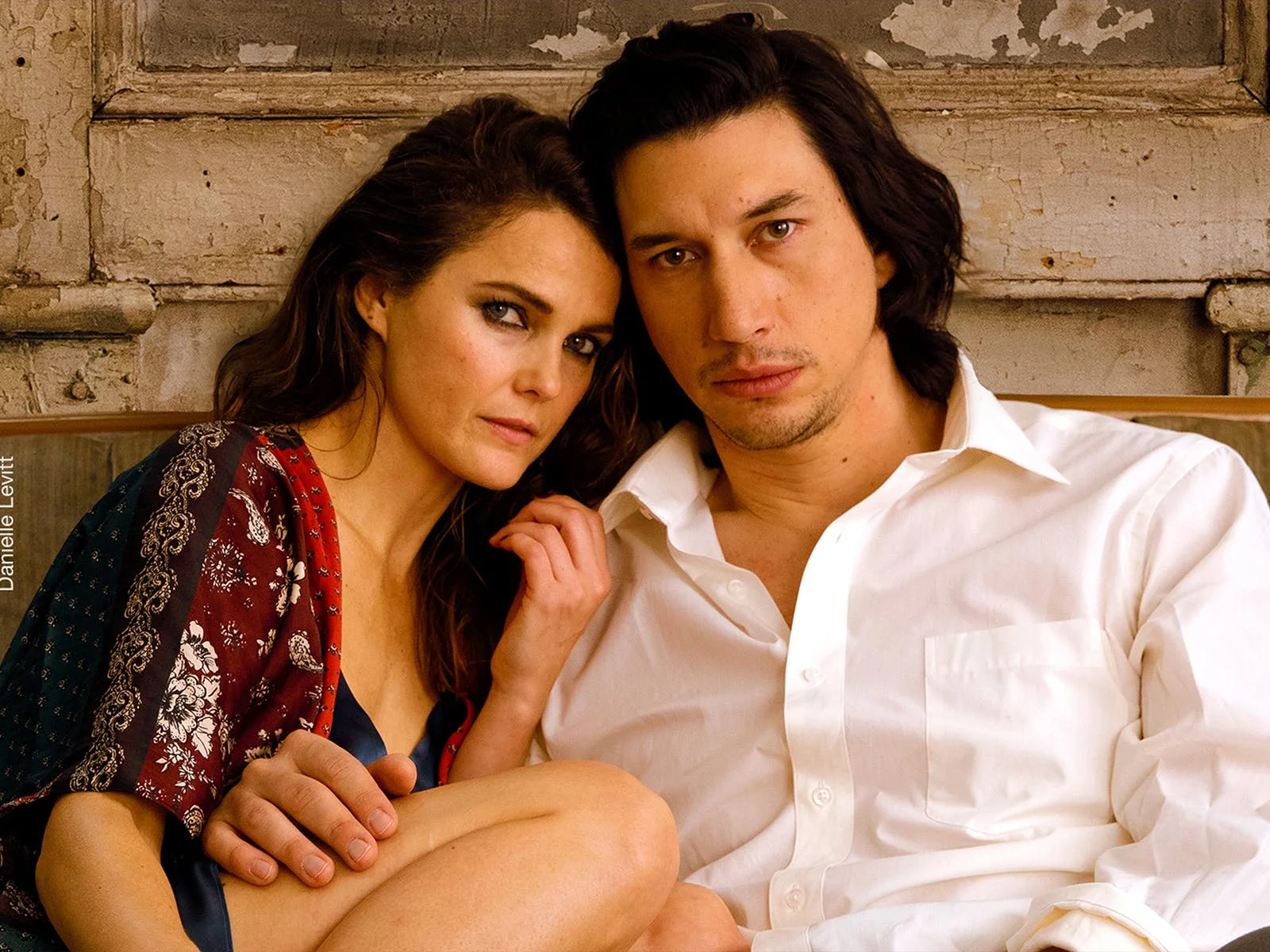 Keri Russell and Adam Driver