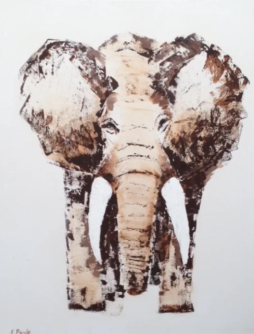 Alone (SOLD) 23 x 19 inches (Acrylic) 