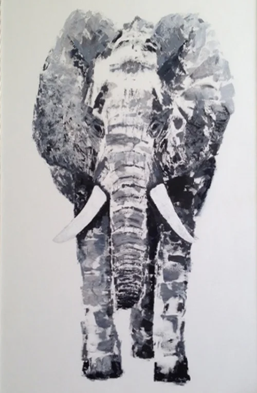 Bull Elephant 67 x 47 inches (Acrylic) 