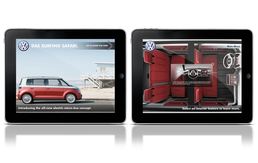 Client: VW of America- VW Microbus App. Look and Feel. 
