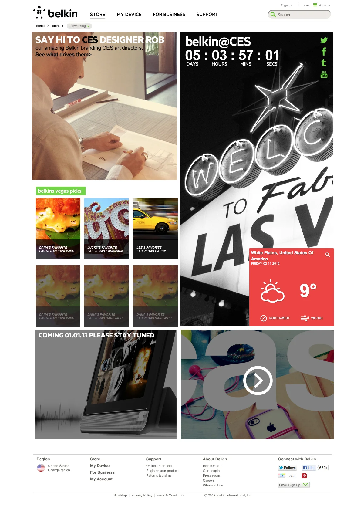 Client: Belkin- Art Direction, UX Design 