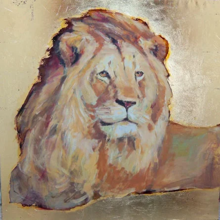 Dimos03, Lion, Mixed Media, 100x100cm, 2013, $4500JPG.JPG