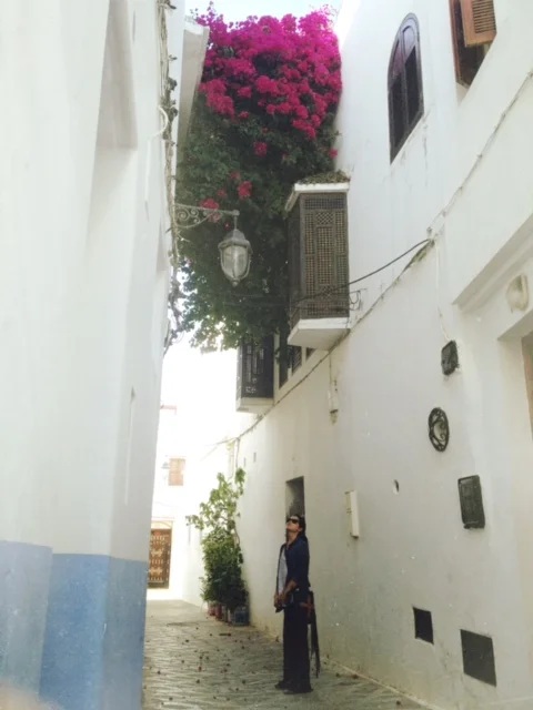 I did get a peaceful moment under this magnificent bougainvillea in-between shopping madness and delicious lunch Tangines. 