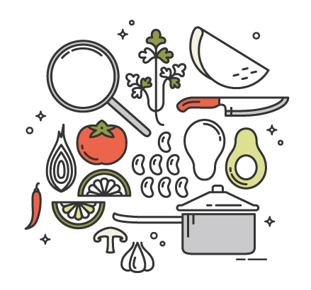 Healthy Vegan Black Bean &amp; Avocado Quesadillas with Grilled Shiitake