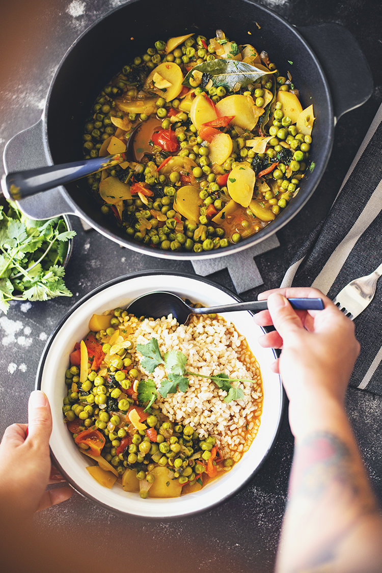 Healthy Vegan Pea Stew Recipe