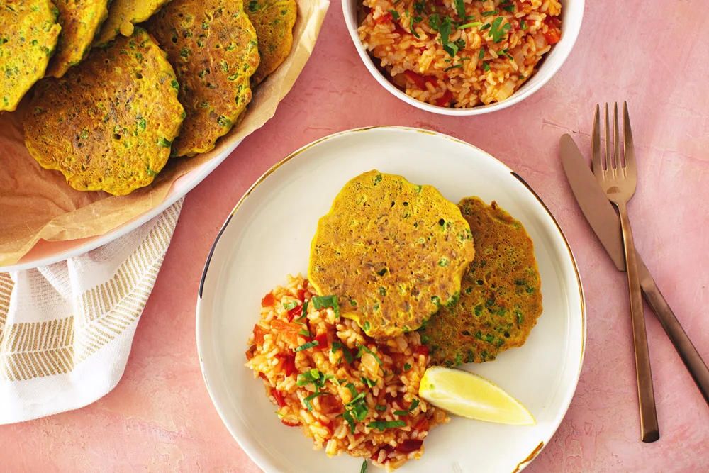 Vegetable Chickpea Fritters 