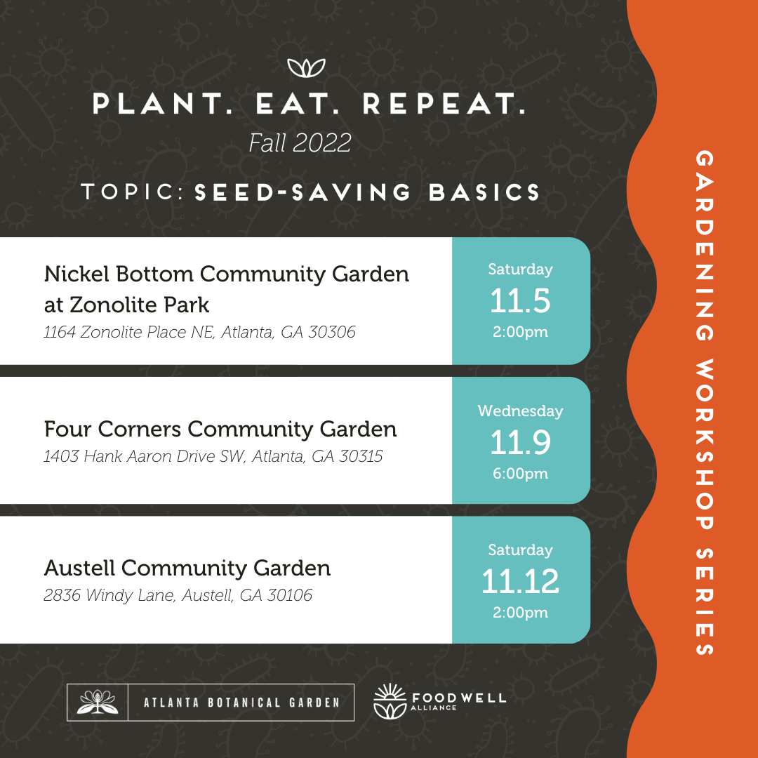 Plant. Eat. Repeat. | Seed-Saving Basics at Austell Community Garden