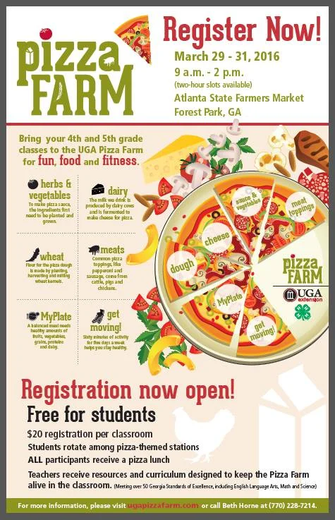 Register Your Class for UGA's Pizza Farm