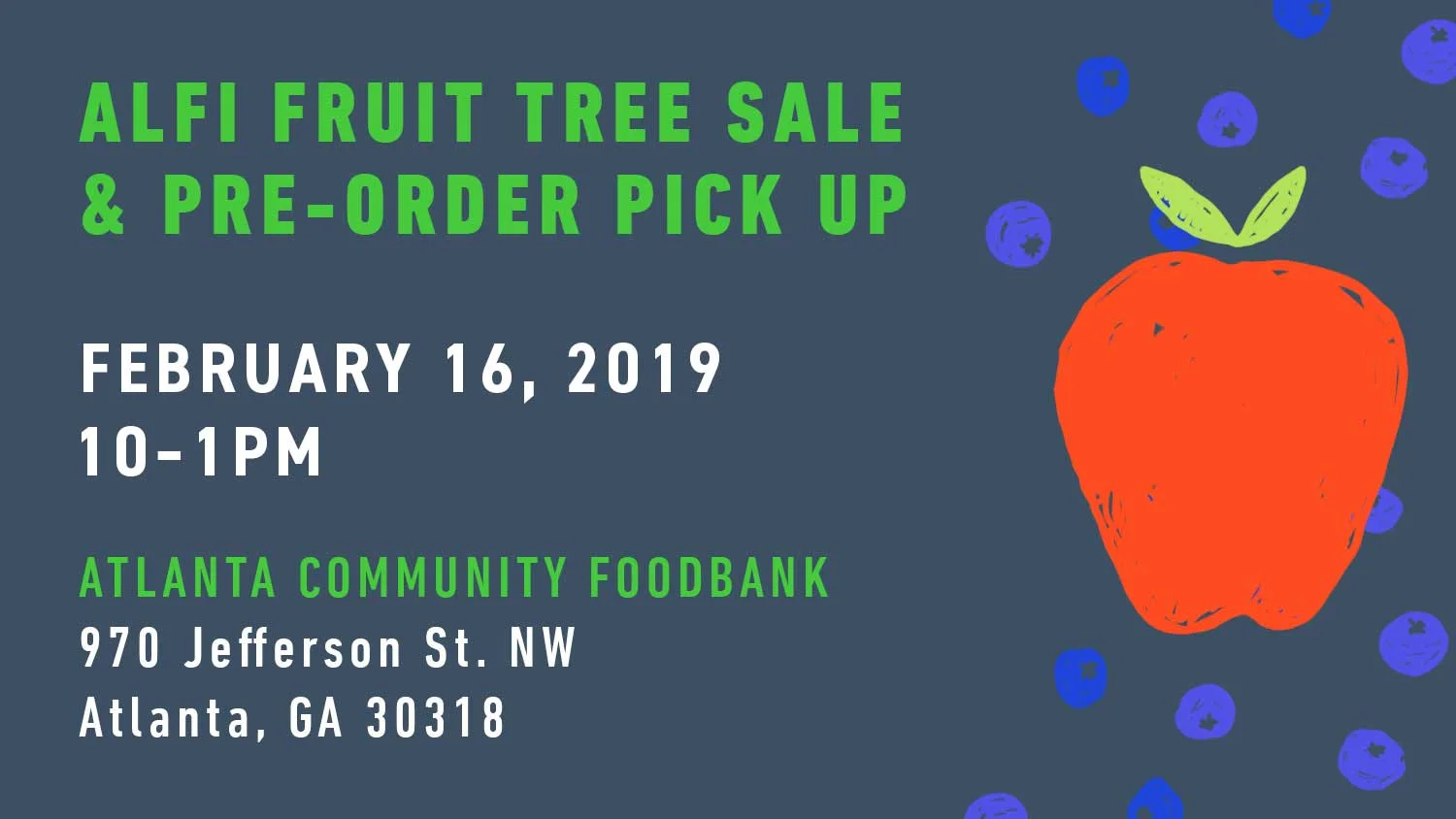 Atlanta Local Food Initiative (ALFI) Fruit Tree Sale