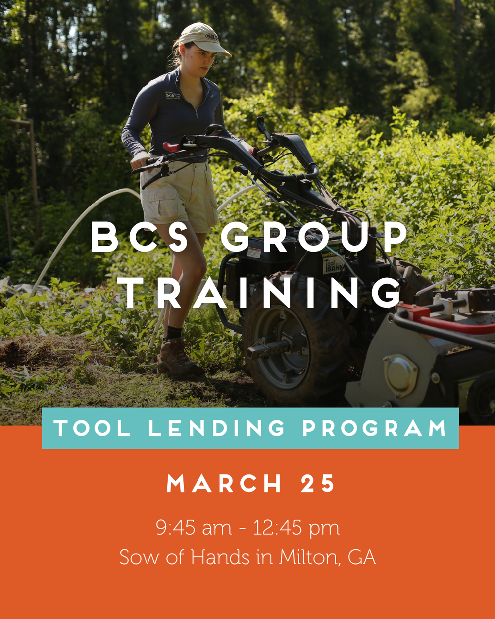 Tool Lending Program BCS Training — Food Well Alliance