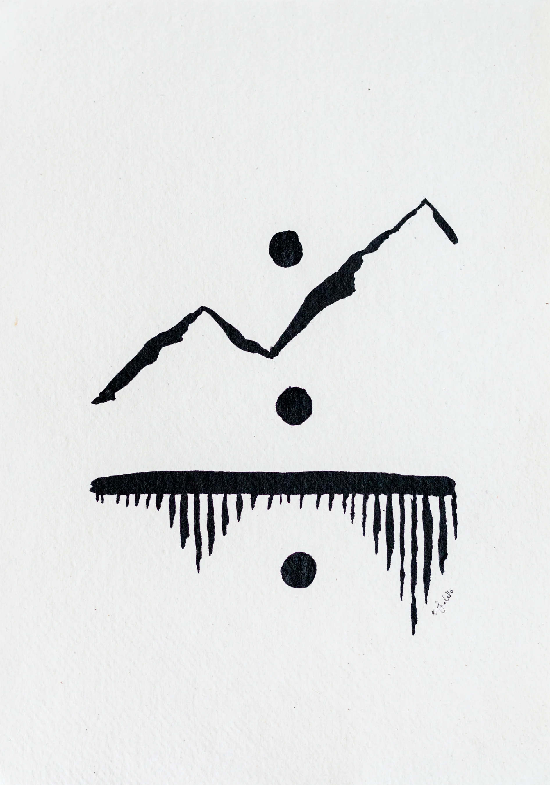 Mountain & Moon Reflection I, 2017