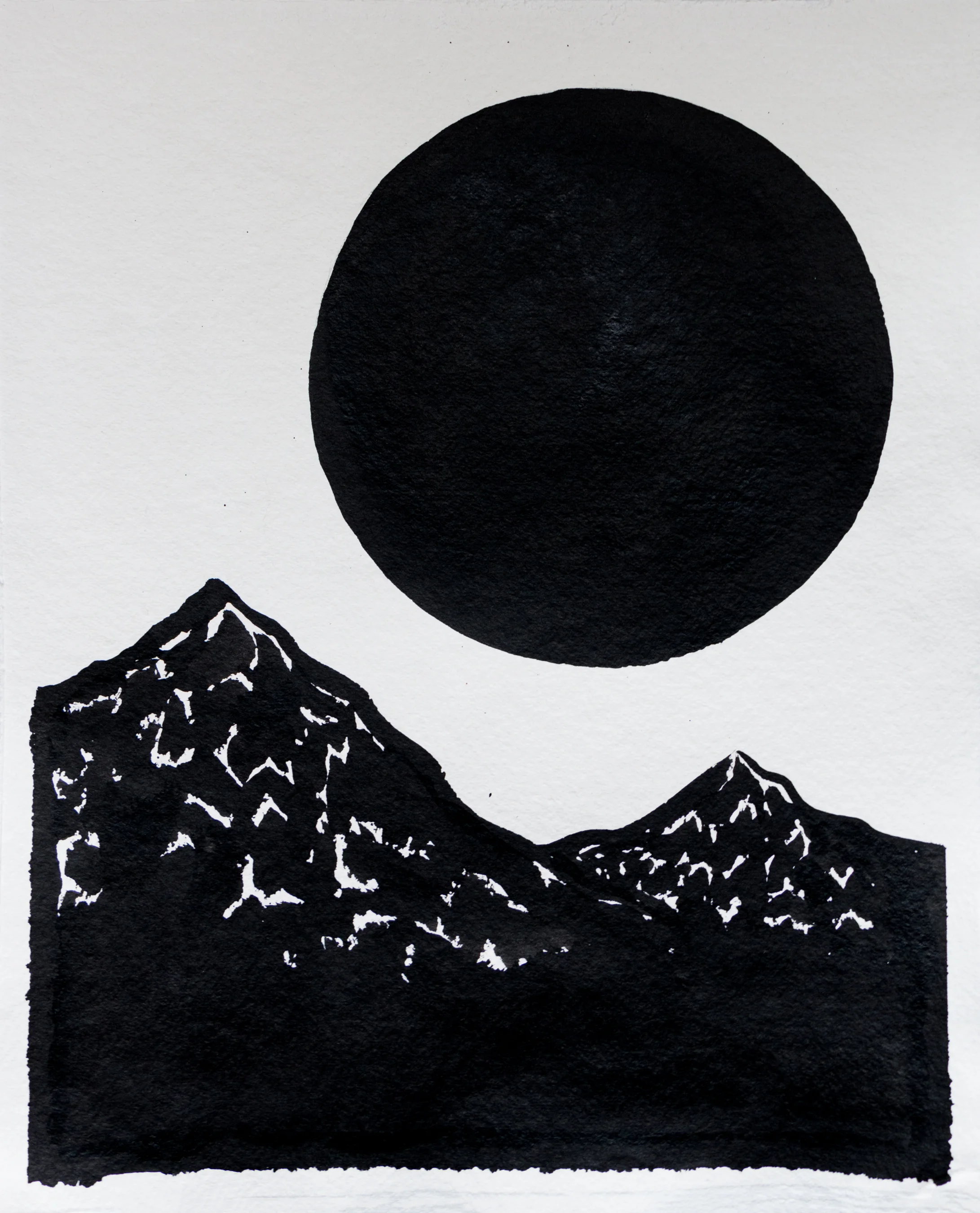 Mountains & Moon III, 2018