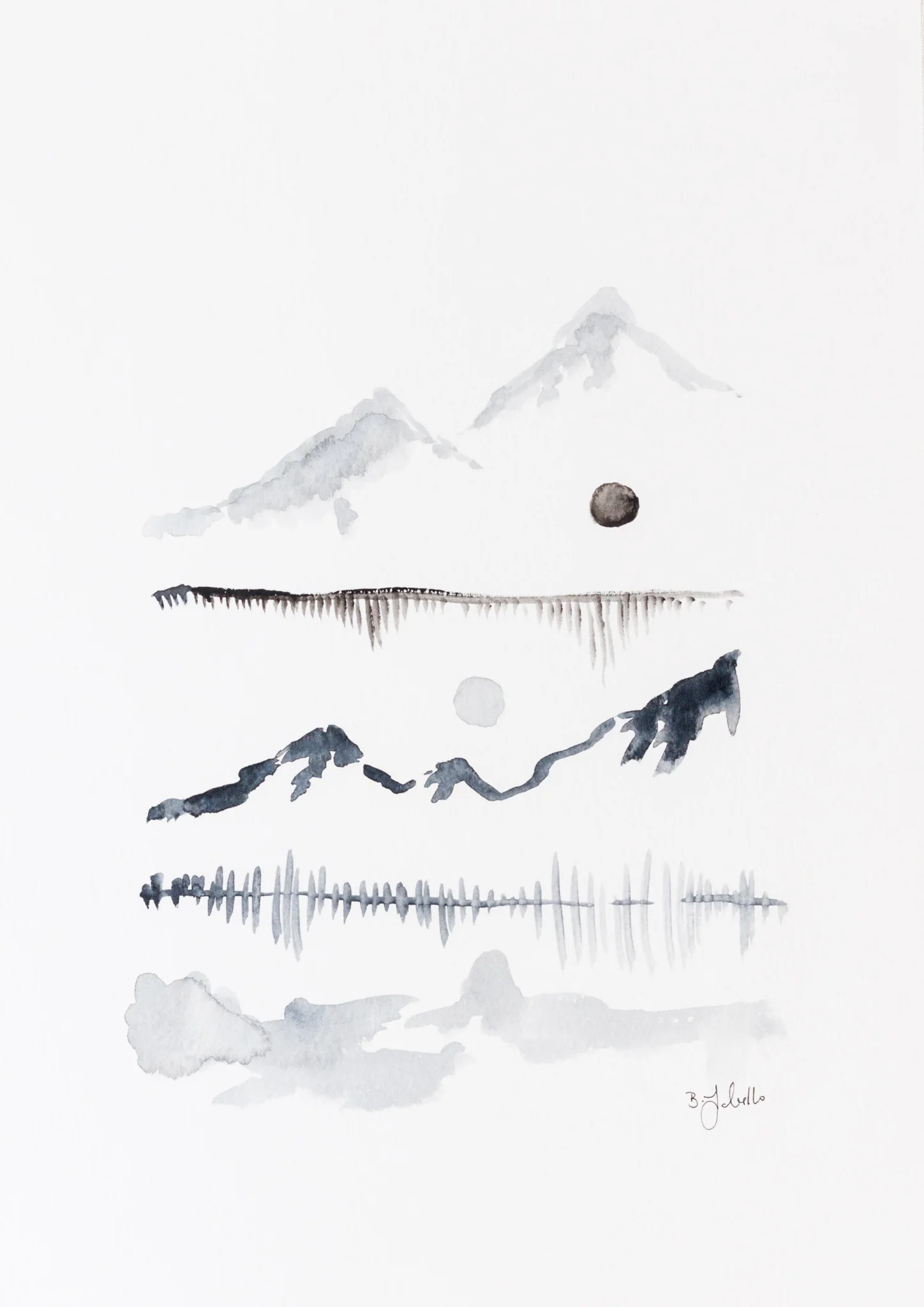 Mountain Water Reflections III, 2017