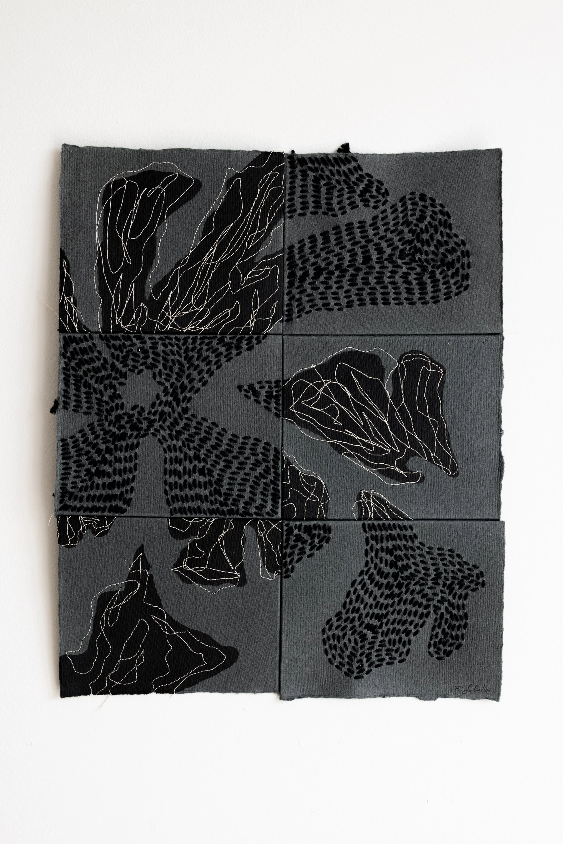  Camellia, No. 6 , 2025
 
Ink & thread on paper
 
 10.4375" x 13.125" 