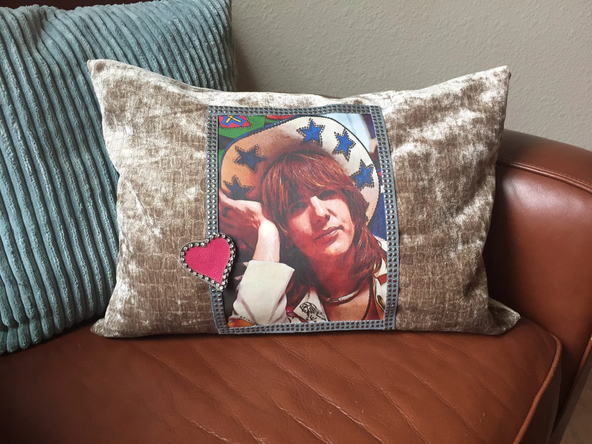 Please note that image is now slightly smaller to better fit the pillow size.