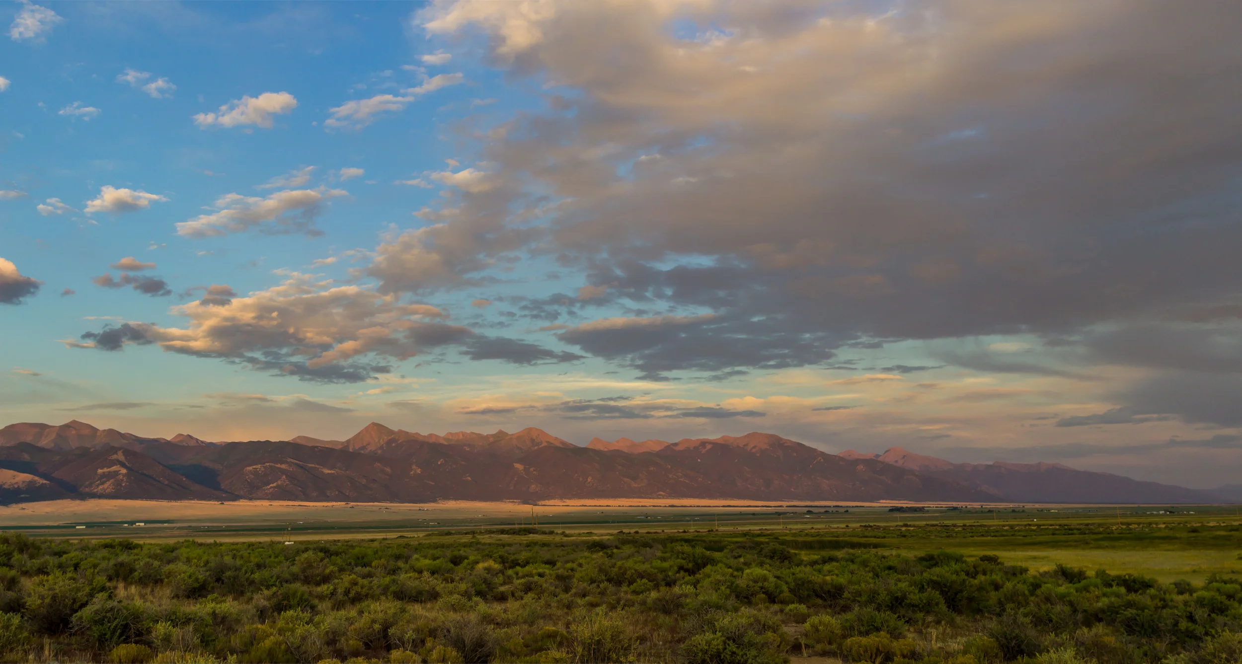 Sangre de Cristo Mountains looking east