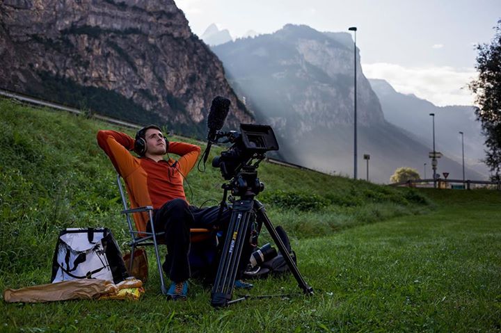 If only all filming days were as easy as this one. This is the camera and tripod setup we usually carry into the mountains on a standard shoot.