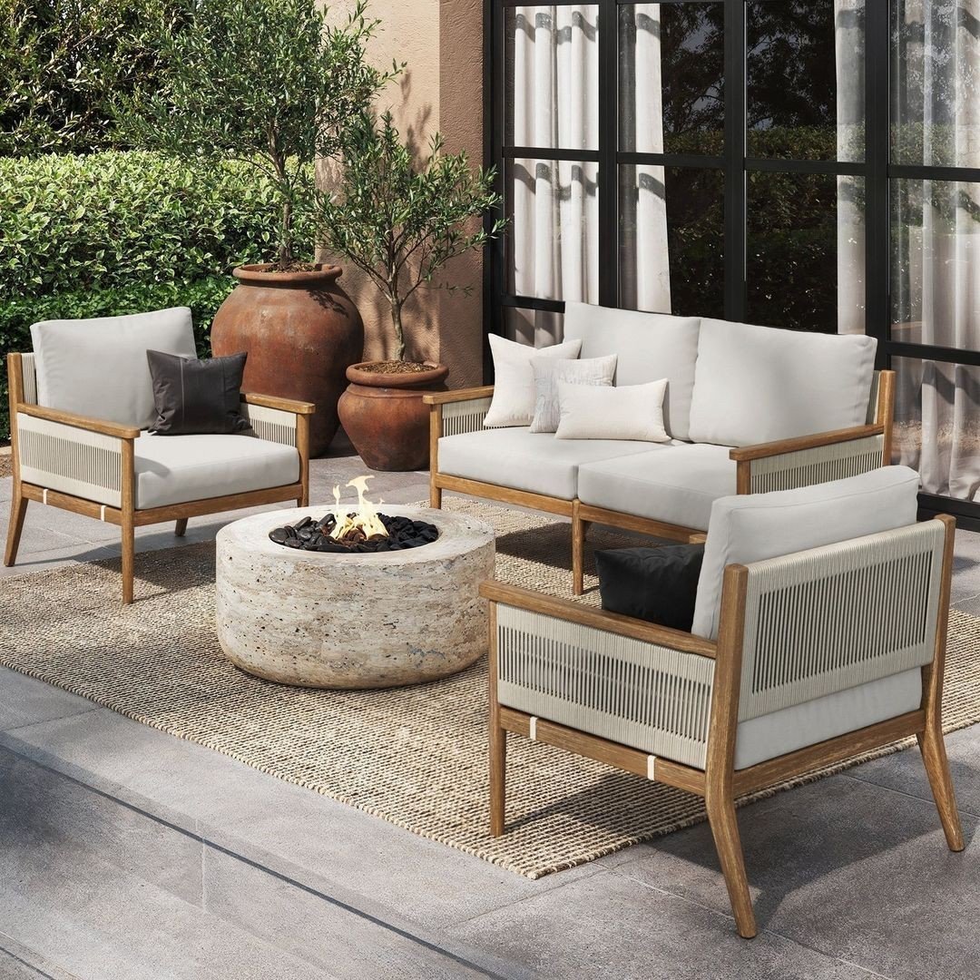 In need of some cozy yet chic outdoor furniture? @nathanjames has got you covered! We love this Kayden loveseat and chair set 🍃⁠
⁠
⁠
⁠
⁠
⁠
⁠#moderndesign #outdoor #garden #simpledecor #simplehome #simplehomestyle #inspiration #homeinspo #loveyourhom