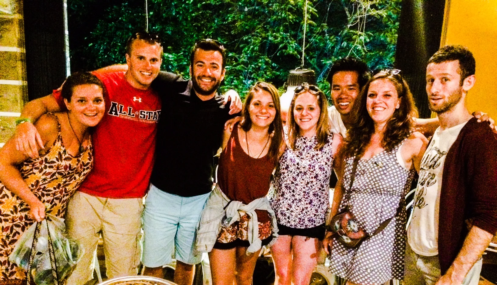 Group of friends from around the world that we met while on a walking tour of Medellin.