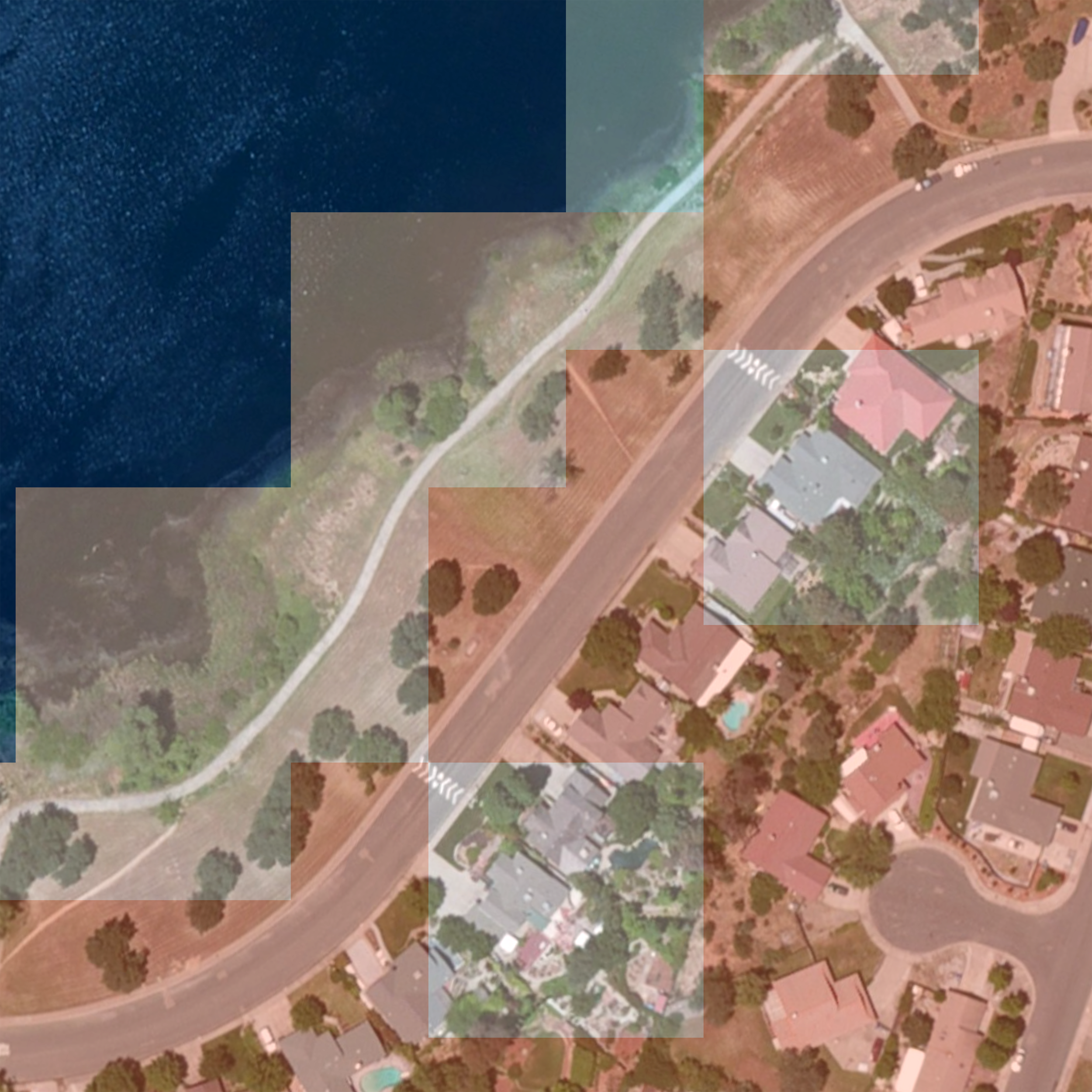 the resolution is tight enough to, more or less, capture the shape of urban development