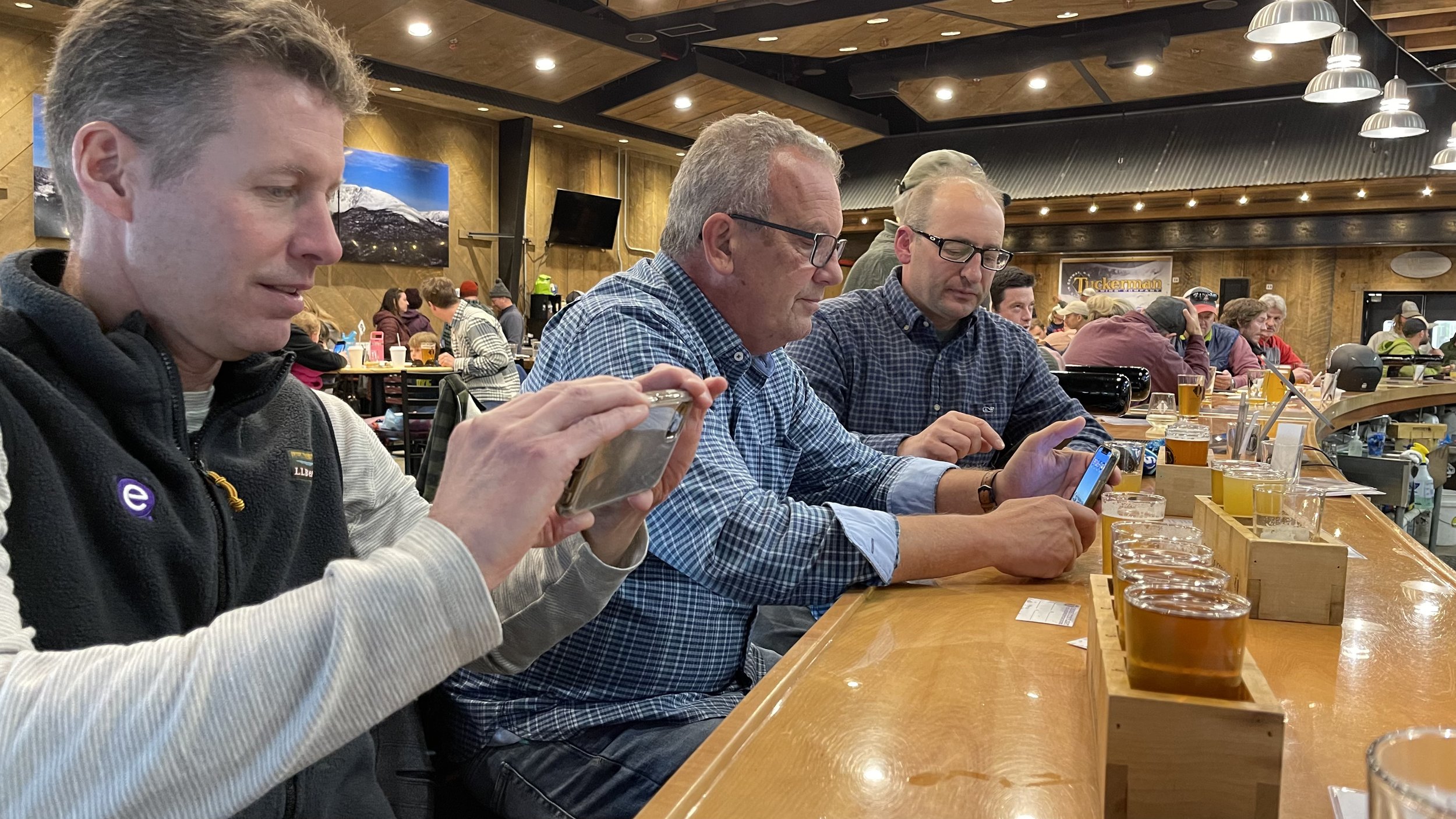 Enjoying the Tuckerman's Brewery