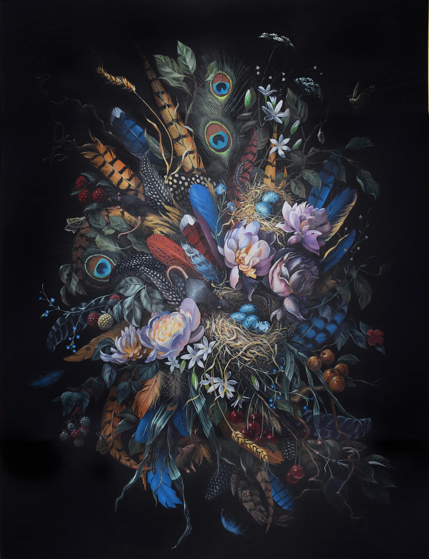 Blue Apetition, 2014 Acrylic on Canvas 92 x 122 cm / 36 x 48 in