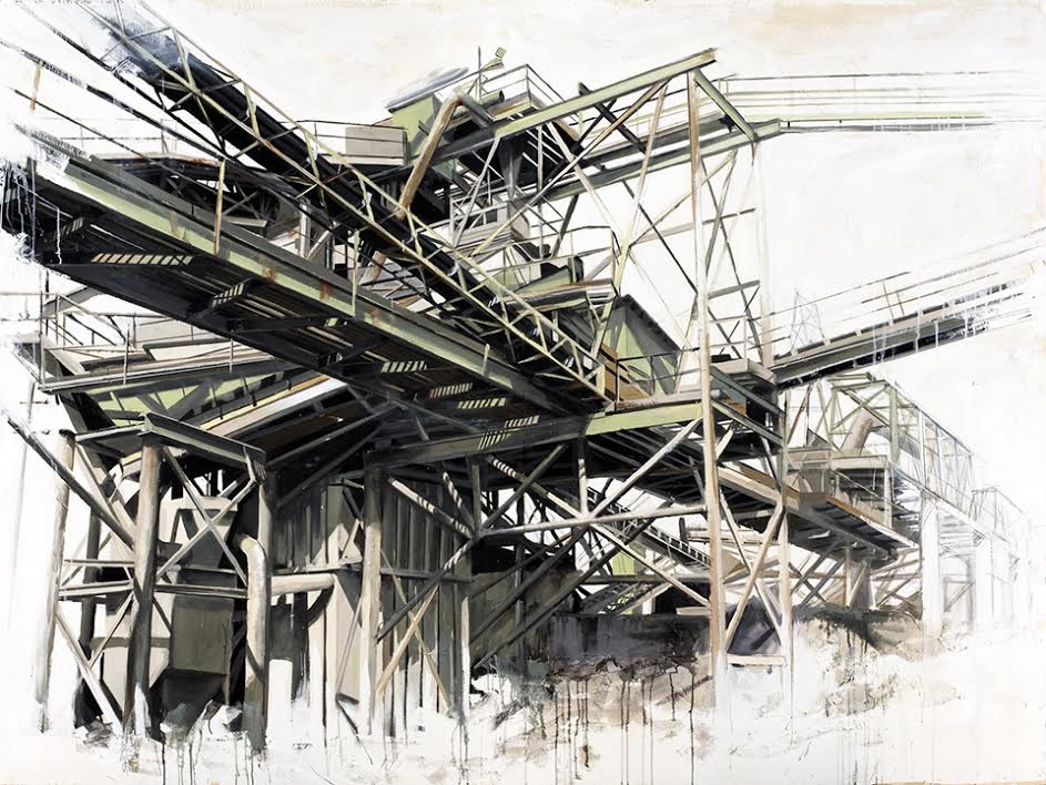 Complexite, 2010 . Mixed Media on Panel 182x 243 cm / 72 x 96 in