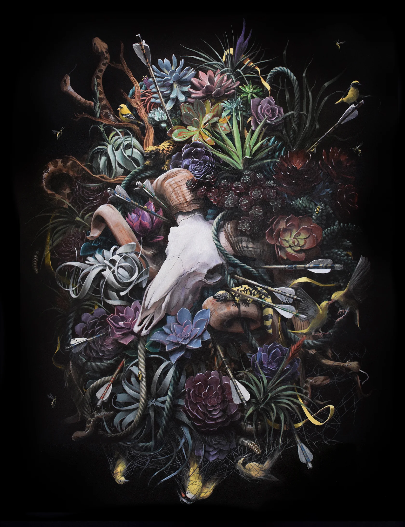 Midnights Breath, 2016 Acrylic on Canvas 92 x 122 cm / 36 x 48 in