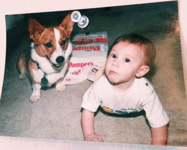 Abby and I in 1992 
