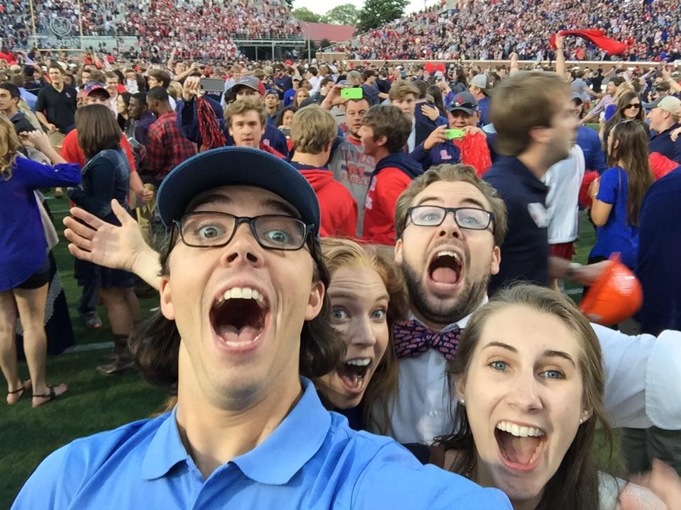 Billy, Alex Anna, Jake and I on the field right after the game - HYDR. 