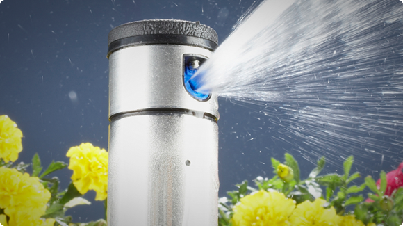 Sprinkler system installation pop-up rotor head watering garden