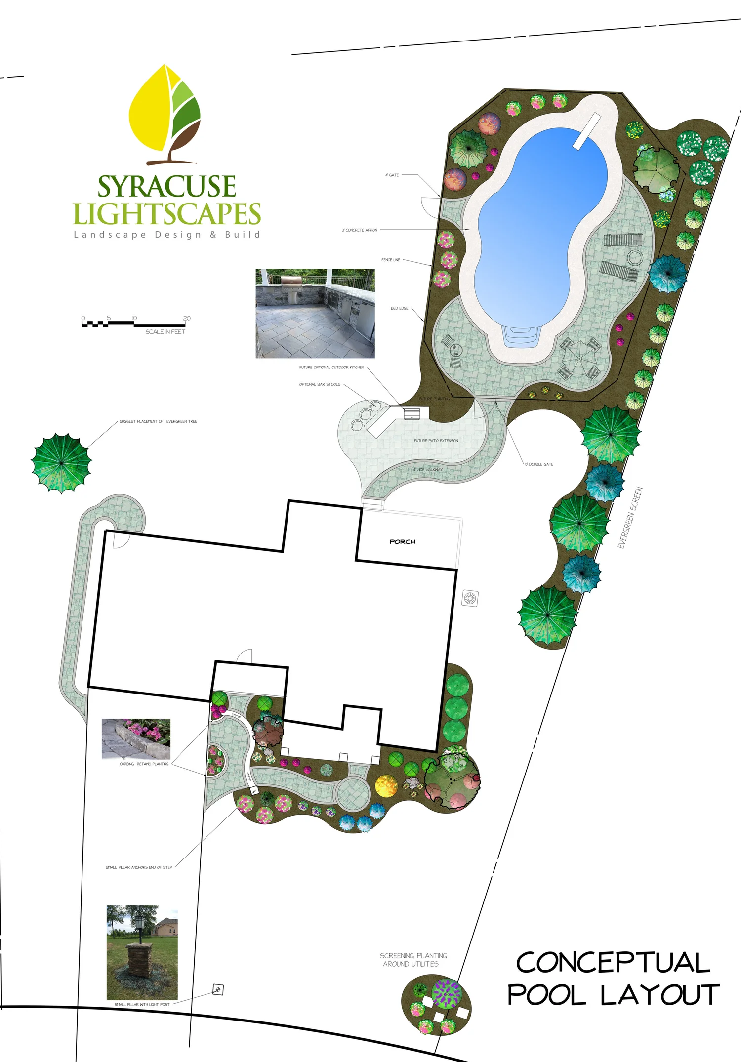 master plan outdoor living on Landscape Design Syracuse Lightscapes Inc