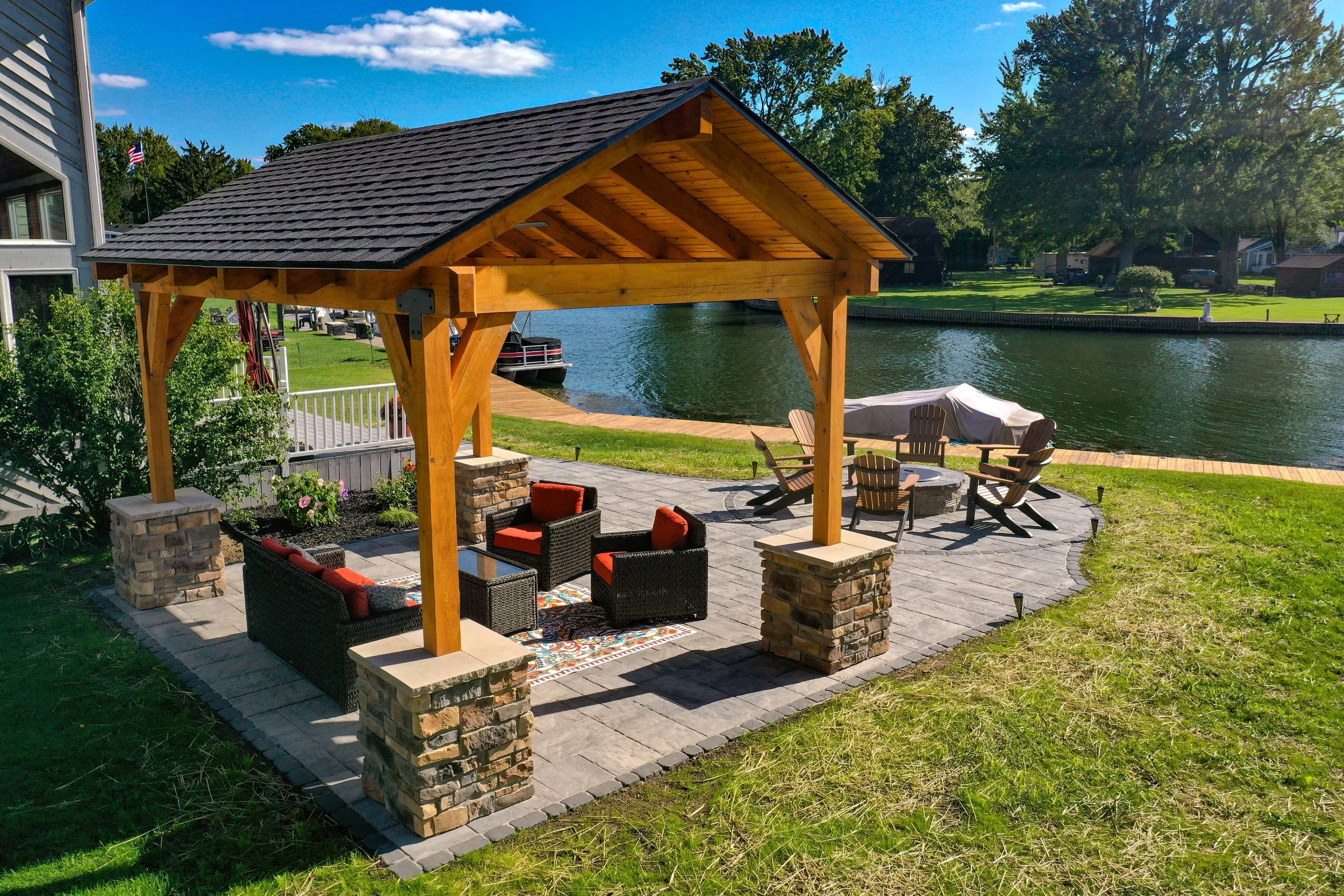 Cook_Pavilion_FirePit_VeneerStone_Patio_Drone.JPG