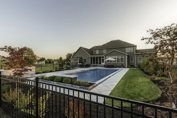 Backyard landscape design and installation in Syracuse NY
