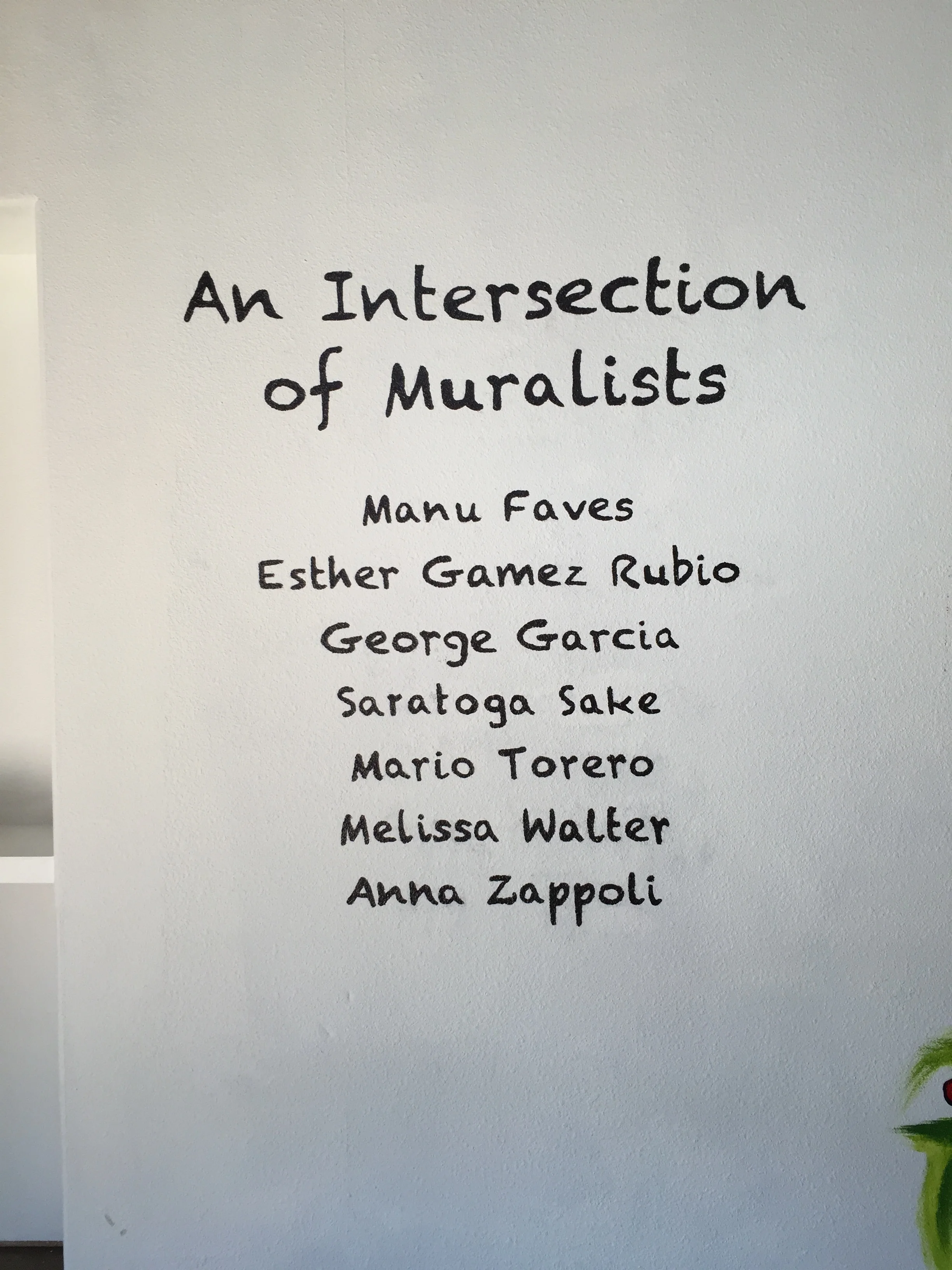 Participating Artists (Exhibition Title Wall)