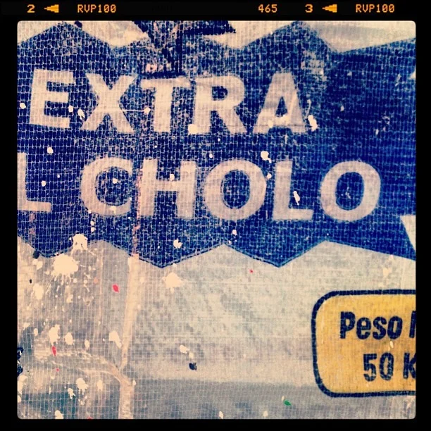 #extracholo #cholo #burlap #texture #signage