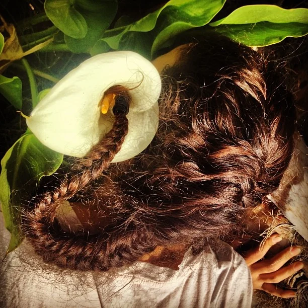 #Iam having a #beautiful #AlvarezBravo & #DiegoRivera #moment with #WercAlvarezRivera #inspired by the #spine #braid & #callalily #aka #ZantedeschiaAethiopica #trenzaespina #submerged in #nature #beautiful #stay in #sanjose #travel #blessing…