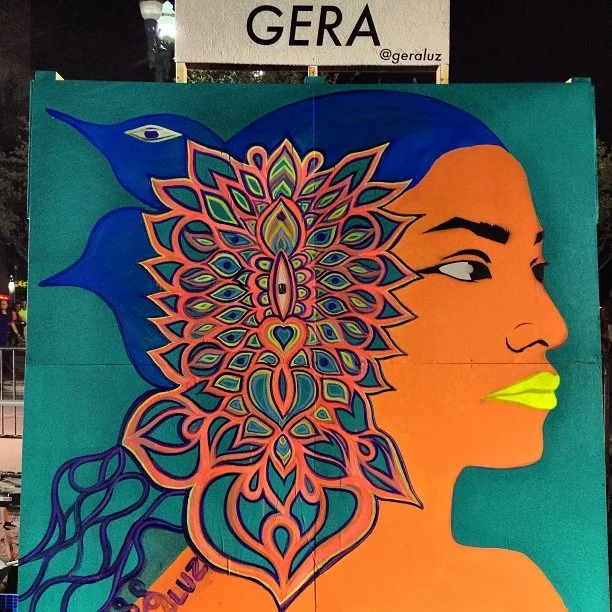 #nofilter #neon #goddess for  #neondesertmusicfestival #deity of #color &amp; #love #flypussy #headdress #freestyle #flower @ndmf  (at Neon Desert Music Festival 2013)