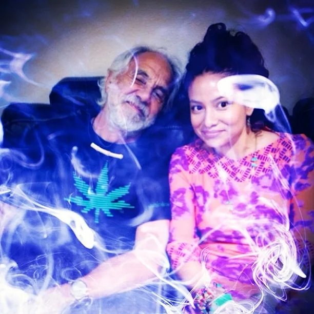 #chilling #backstage with #master #chief #420 #royalty #Chong #beautiful #psychedelic #smoke #cheechandchongingitup #super #hightimes #cheechrhymeswithpeach #chongrhymeswithbong (at Socorro Entertainment Center)