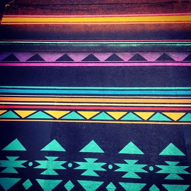#Albuquerque #preview of new #psychedelic #sarape #wall #native #love #tribal #textile #sacred #patterns