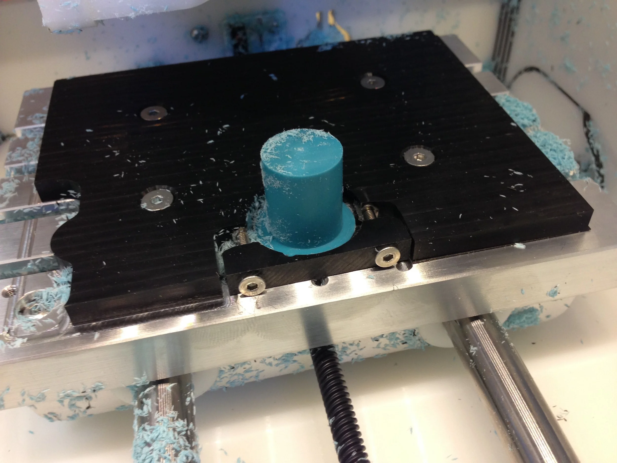 After the first machining operation. 