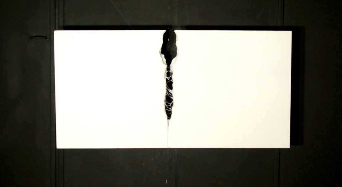   An Inevitable&nbsp;Separation&nbsp;  (Video Still)   Acetone and Polystyrene, 3:22min Video and Installation   2013  