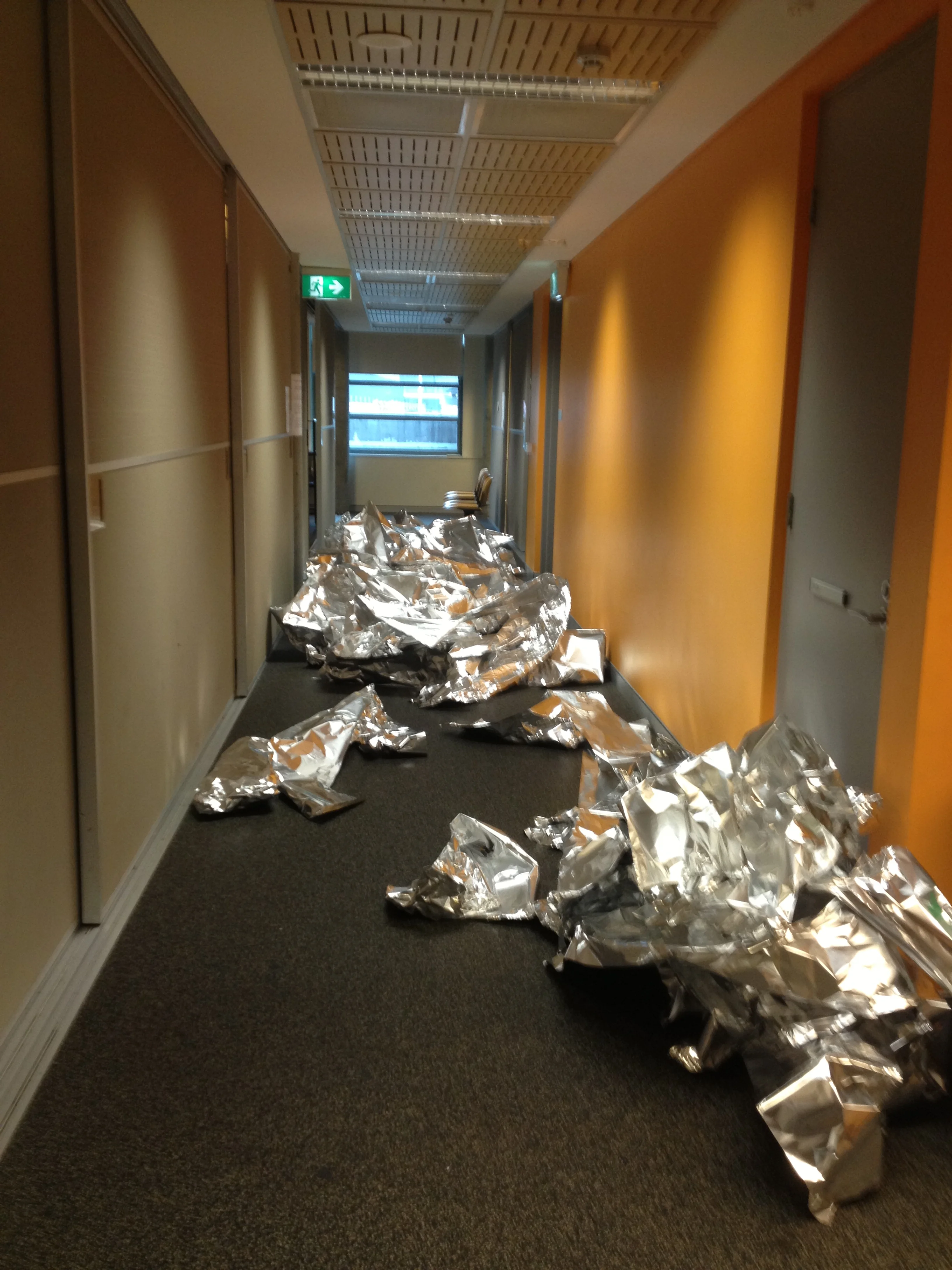   Foil Field (after)  &nbsp;   Aluminium foil   2012  