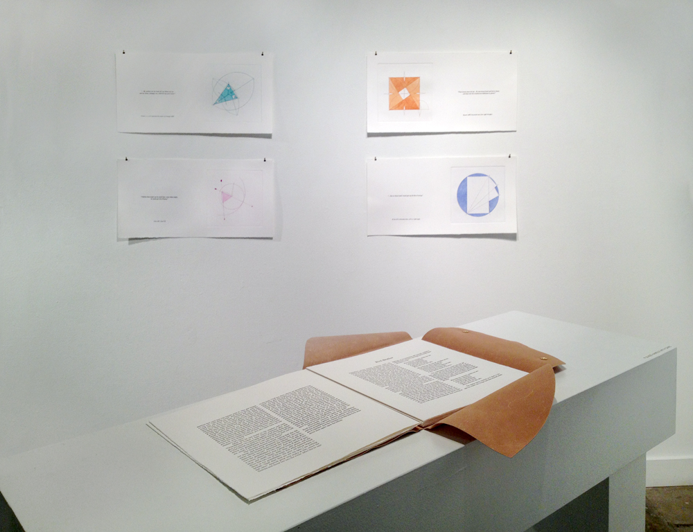 Semblant Geometries installed at PNCA's Photo & Print Gallery, October 17 – November 15, 2014