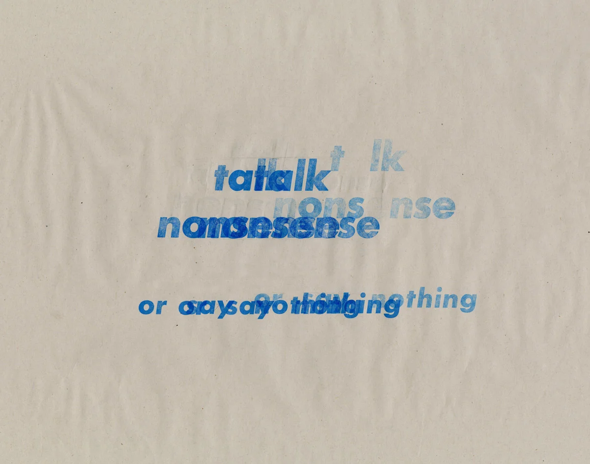 talk nonsense
