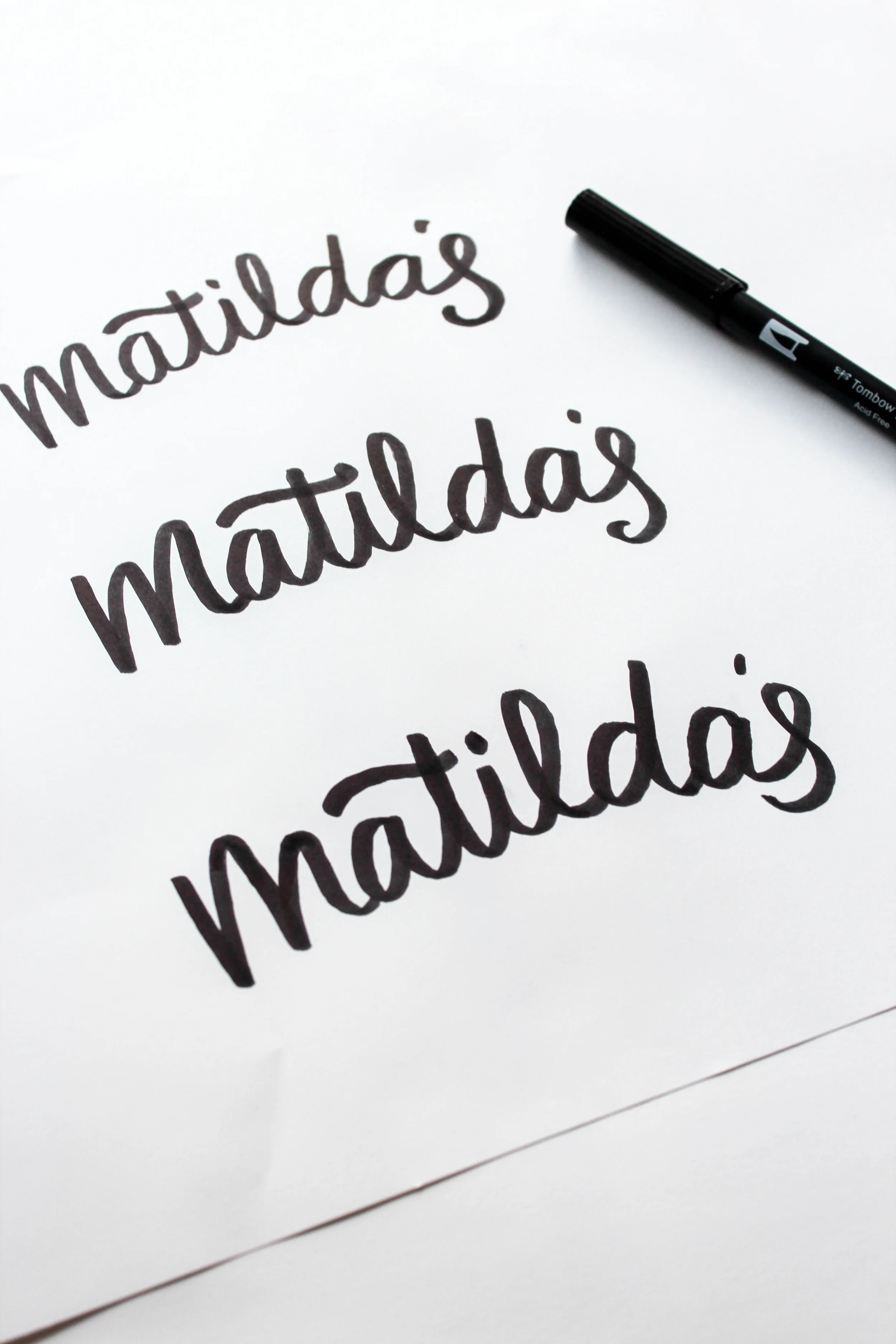 LETTERING FOR MATILDA