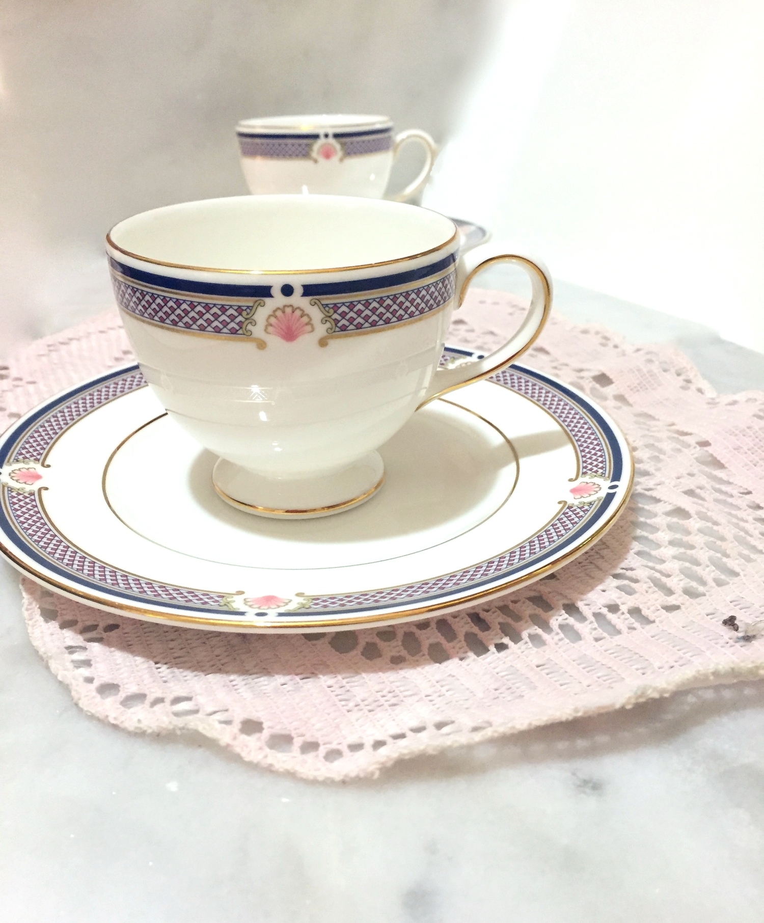 Pouring this tea into a cute cup and saucer pair like this one will surely make the experience "fine" :)